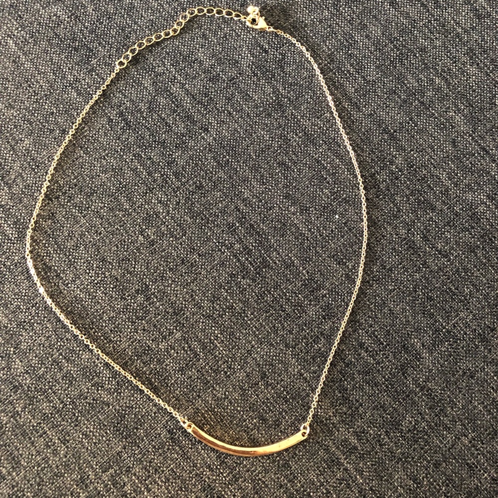 Gold Smiling Necklace - Picture 4 of 4